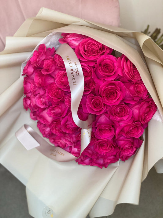 Jessika (50-75-100 LONG STEM Roses) on the picture 50 roses