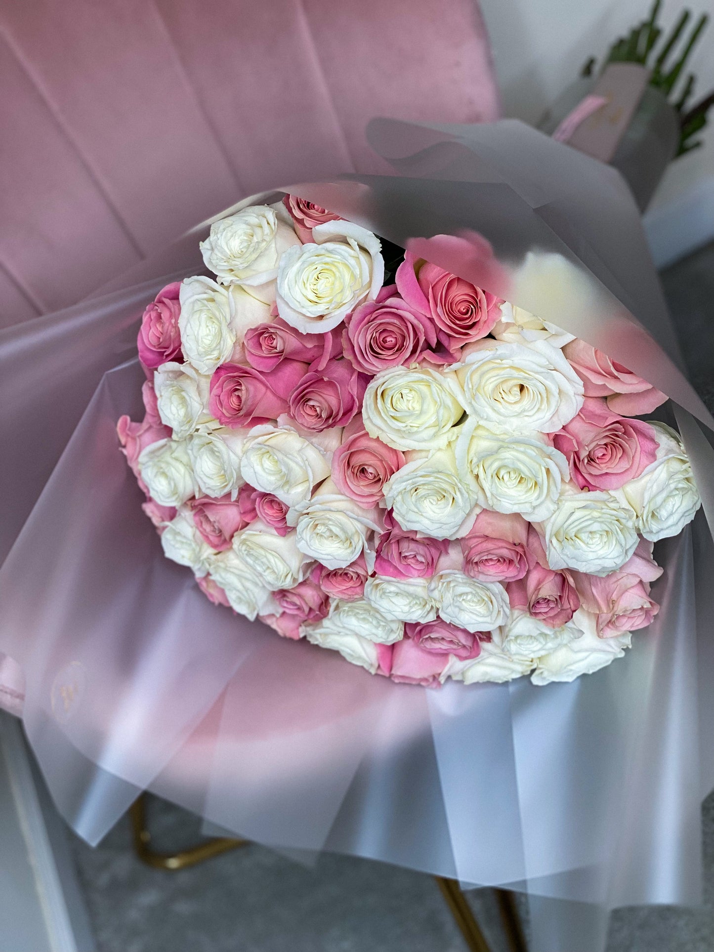 50 LONG STEM Roses mix bouquet