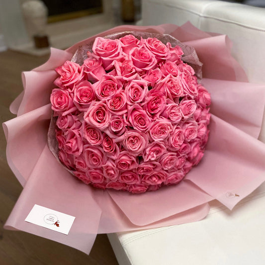 75 Pink LONG STEM Roses