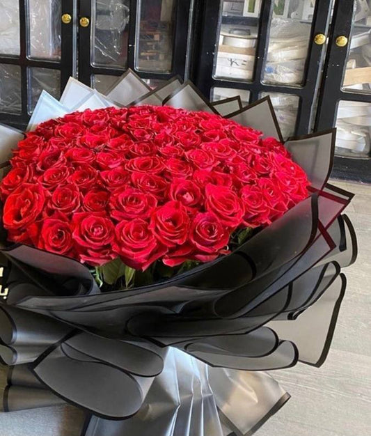 You’re my Love 100 LONG STEM roses)