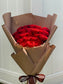 25 long stem roses